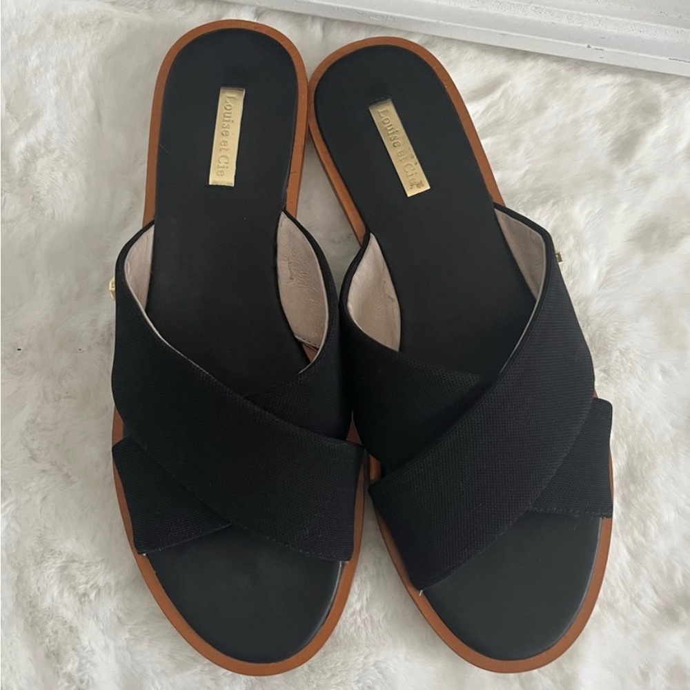 LOUISE et CIE Lo-Adalla Criss Cross Slide Sandal 9.5